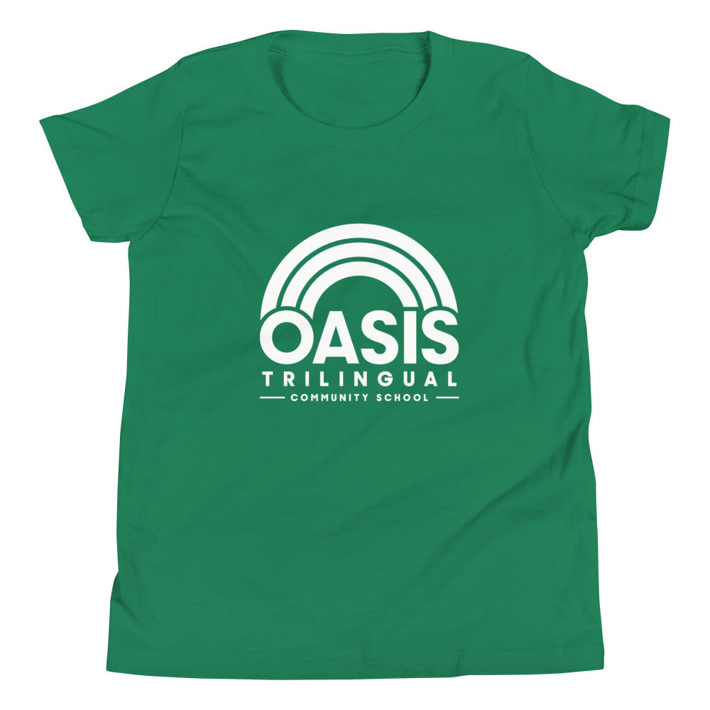 Oasis NEW Logo Kids / Youth Unisex Short Sleeve Tee - Kelley Green